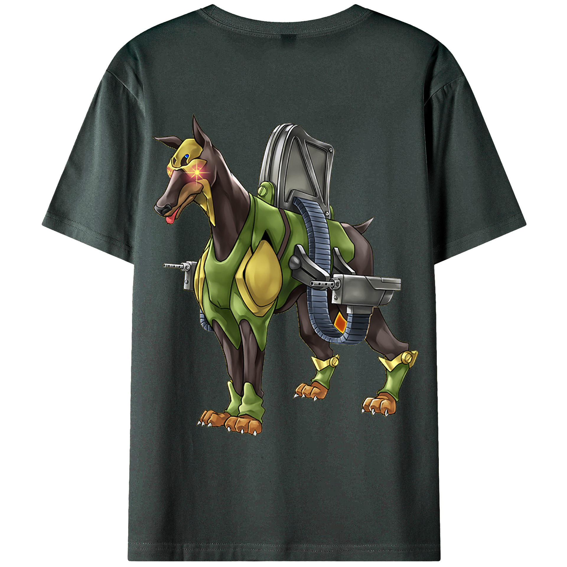 （画像用） 遊☆戯☆王 Yu-Gi-Oh! 綿100％ メンズ半袖Tシャツ（バックプリント） 通気性